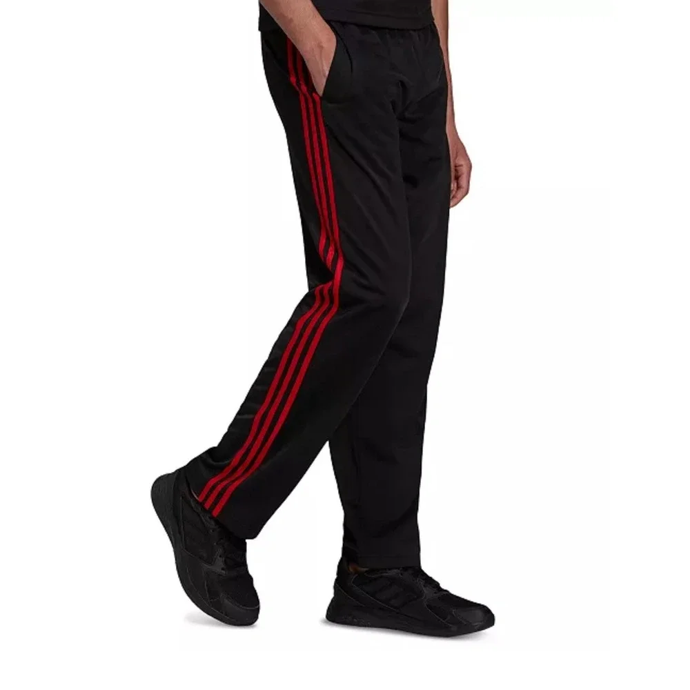 Men's Adidas Primegreen Essentials Open Hem 3-Stripes Track Pants‎ H48432 Sz XXL